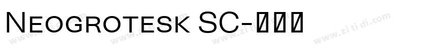 Neogrotesk SC字体转换